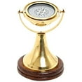 thumbnail image 1 of Gimbaled Compass on wood base, 1 of 7
