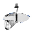 thumbnail image 1 of Gimbaled Lamp, Can Lights Retrofit Recessed Light Compatible E26 Adapter T24 Connector for 4~5in Holes, 3W LED Silver Housing with Baffle Trim for Living Room, 1 of 7