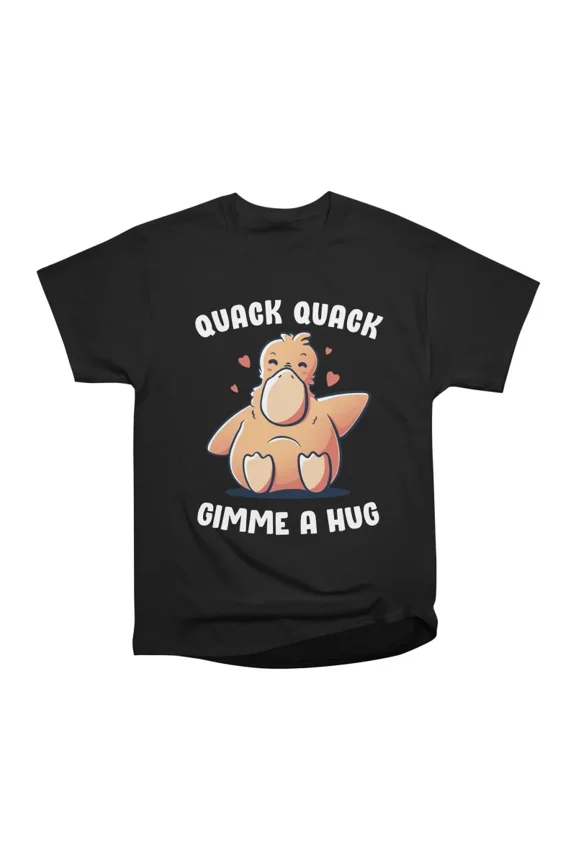 Gimme A Hug Funny Cute Duck T-Shirt Tee Gift For Him Merch For Her Apparel For Friend Gift