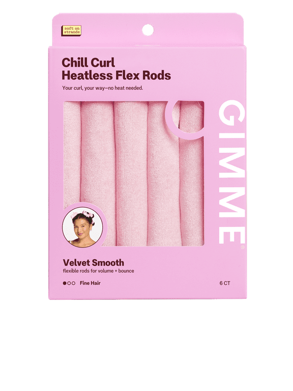 Beauty Chill Curl Heatless Styling Flex Rods for Fine Hair - 6 Count