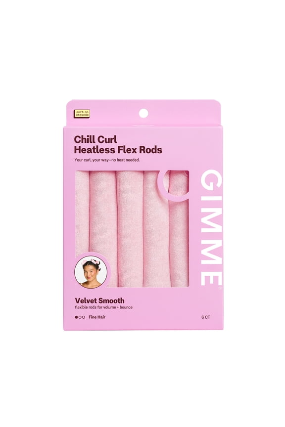 Beauty Chill Curl Heatless Styling Flex Rods for Fine Hair - 6 Count