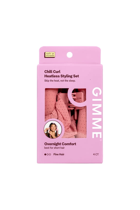 Beauty Chill Curl Heatless Styling Set for Fine Hair - 4 Count