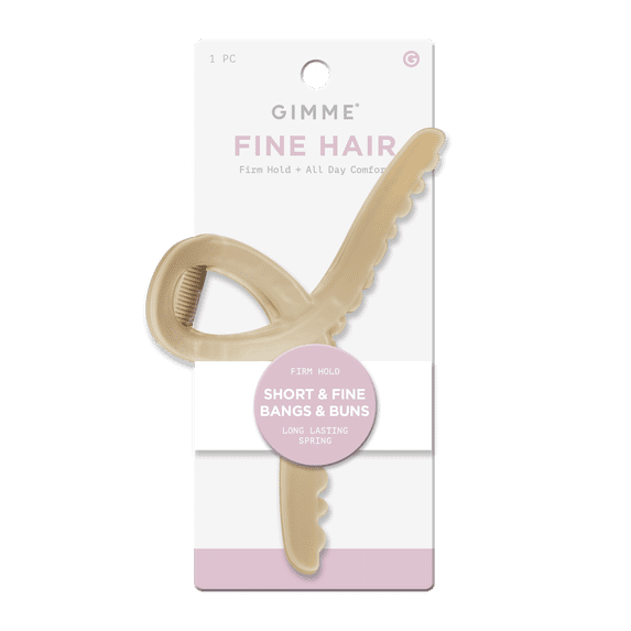 Gimme Beauty Claw Clip, Fine Loop, Sand, 1 Count