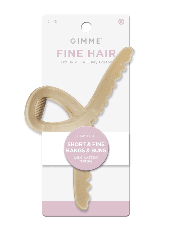 Beauty Claw Clip, Fine Loop, Sand, 1 Count