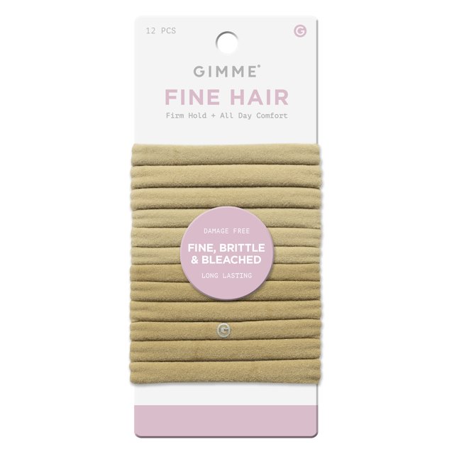 Gimme Beauty Fine Hair Bands 12ct Blonde