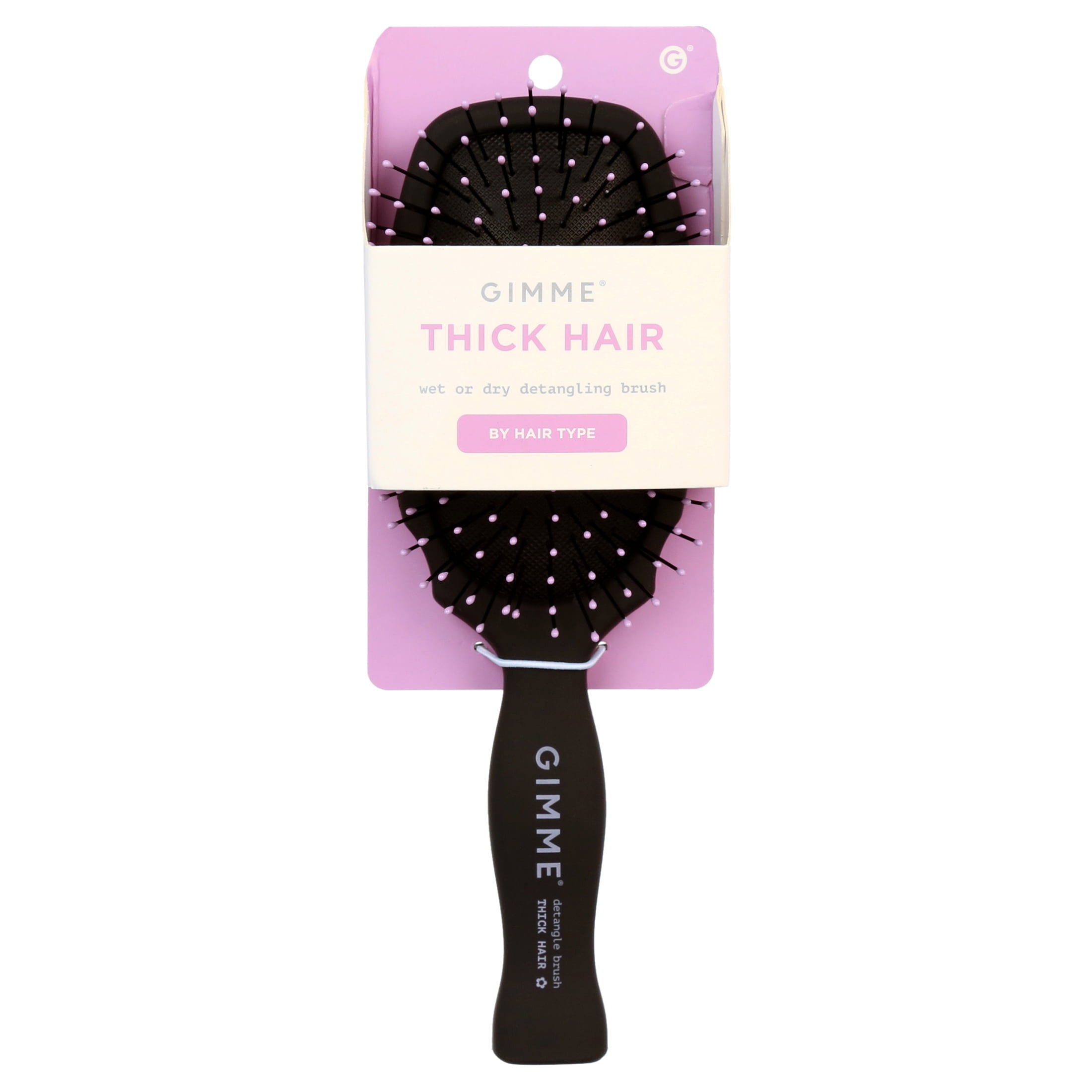 Gimme Beauty Hairbrush Detangle Thick Hair Synthetic Bristles Black 1ct