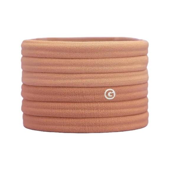 Gimme Beauty - Long & Curly Fit Hair Ties - Blondie - Damage Free Hair Ties - Seamless Microfiber Elastics - Long & Curly Hair Accessories - No Snagging, Dents, or Breakage (6 Count)