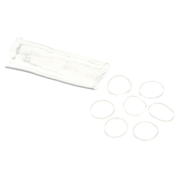 Gimme Beauty Medium Hair Premium Elastics - Clear Hair Ties with Innovative Storage Stack - No-Slip, Durable Bands for All Day Use - 500 Pack, Clear