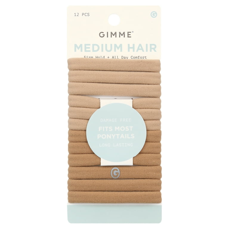 Gimme Hair Bands 12pk Blonde Medium Hold Flexible Elasticity