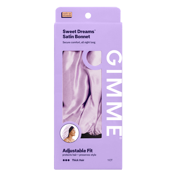 Gimme Beauty Sweet Dreams Satin Sleep Bonnet for Thick Hair - 1 Count
