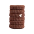 thumbnail image 1 of Gimme Beauty - Thick Fit Hair Bands - Brown Chestnut - Damage Free Hair Ties - Made with Seamless Microfiber Elastics - Thick + Curly Hair Accessories - No Snagging, Dents, or Breakage (6 Count), 1 of 7
