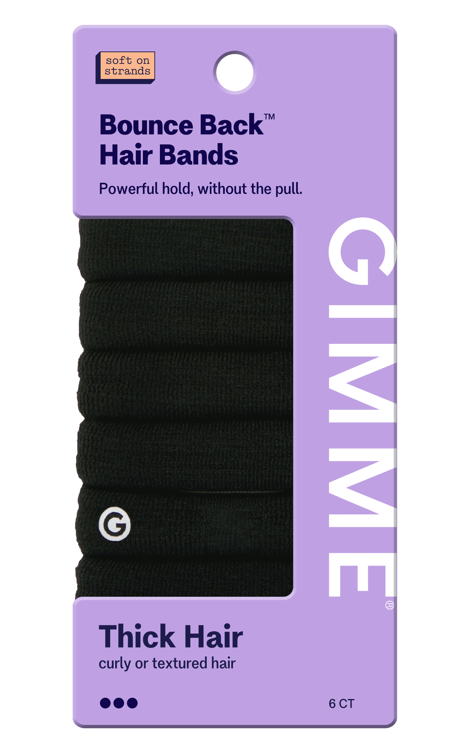Gimme Beauty Seamless Extra Stretch Hair Ties for Thick Hair