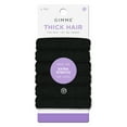 thumbnail image 1 of Gimme Beauty Seamless Extra Stretch Hair Ties for Thick Hair, Ponytail Holder, Black, 6 Count, 1 of 4