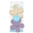 thumbnail image 1 of Gimme Beauty Daisy Flower Claw Clip for Medium Hair, Purple Cream, 2 Count, 1 of 4