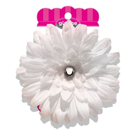 Gimme Flower Hair Clip, White, 1 Ct