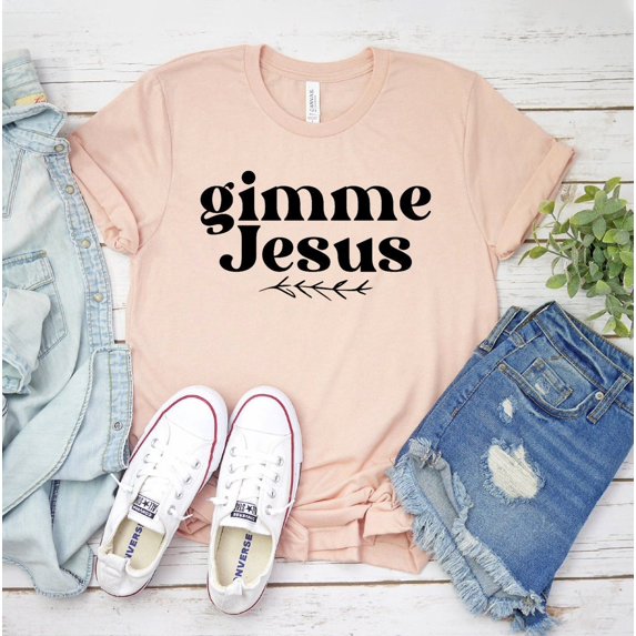 Gimme Jesus T-shirt Religious Shirt California Gift Vertical Cross Tee Church Top Faith Christian Women's Shirts Premium Men's Unisex