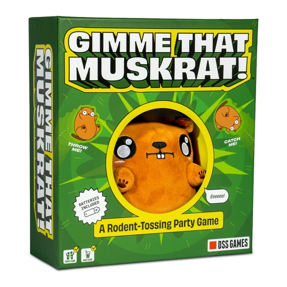 Gimme That Muskrat: A Rodent-Tossing Party Game by DSS Games [Hot Potato, Inside or Outside Family Activity, Adult Game, Easter Basket Stuffer Gift, Ages 8 and Up]