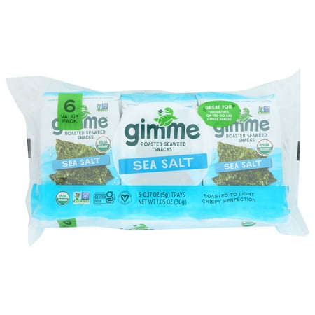 Gimme Organic® Roasted Seaweed Snacks 1.05 Ounce Pack Of 8