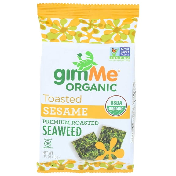 Gimme Organic Sesame Roasted Seaweed Snacks, 0.35 Ounce -- 12 per case.