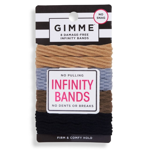 Gimme Pattern Ponytail Holder Hair Tie for Medium Hair, Assorted Multi