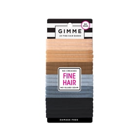 Gimme Fine Hair Bands 20 Count Neutral Colors for Ponytails