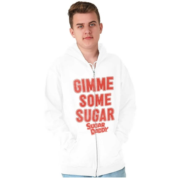 Gimme Some Sugar Daddy Candy Logo Zip Up Hoodie Men's Women's Brisco Brands X