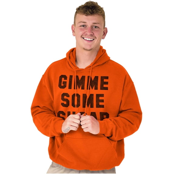 Gimme Some Sugar Flirty Cute Gym Unisex Plus Fleece Graphic Hoodie Brisco Brands 2X