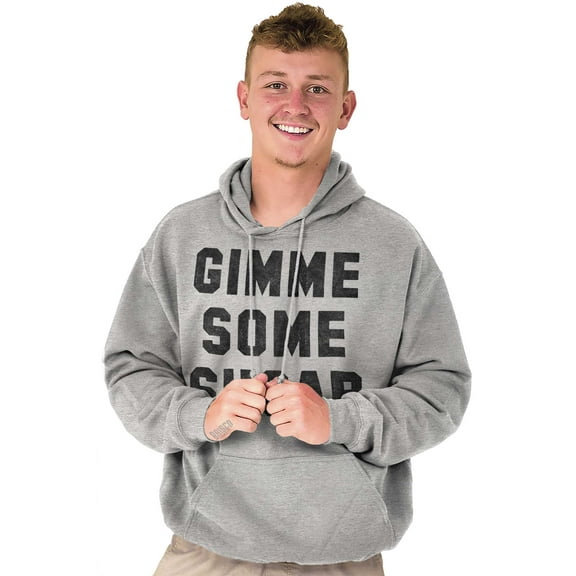Gimme Some Sugar Flirty Cute Gym Unisex Plus Fleece Graphic Hoodie Brisco Brands 3X
