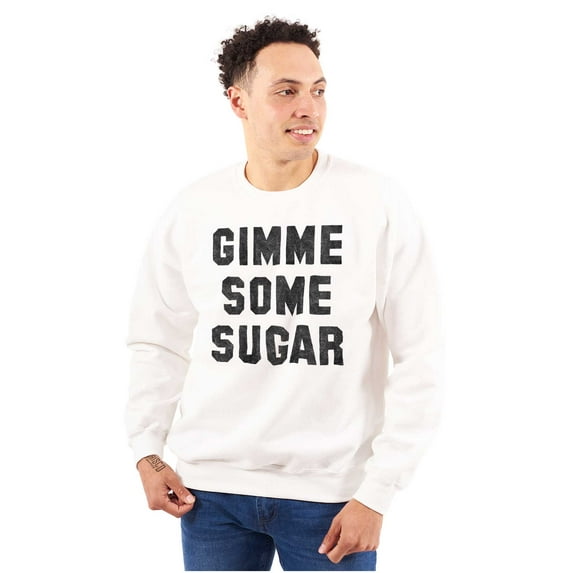 Gimme Some Sugar Flirty Cute Gym Unisex Plus Fleece Graphic Sweatshirt Brisco Brands 2X