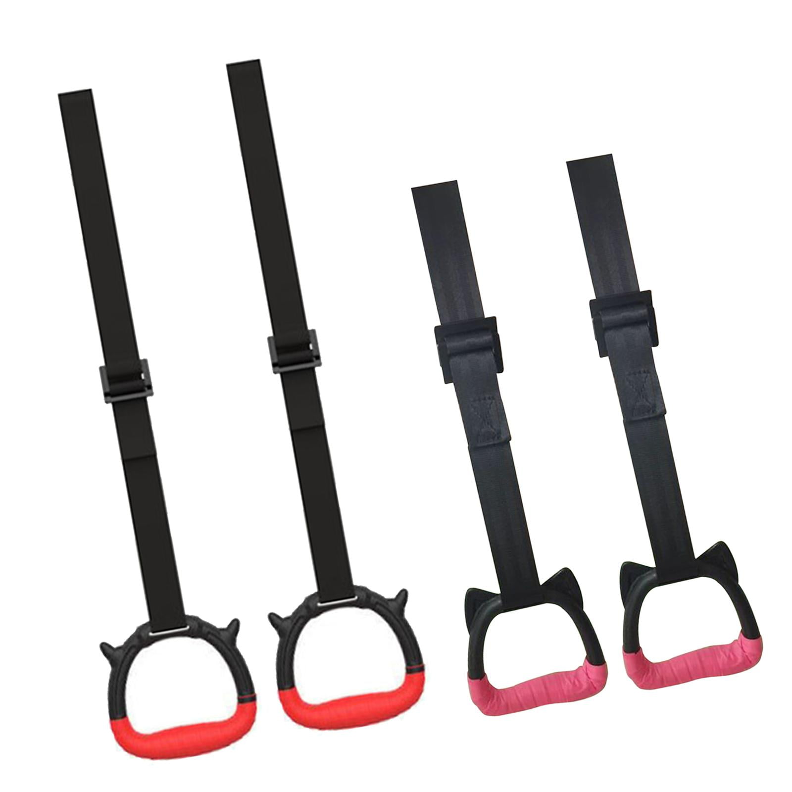 Gimnasia Ringss correas ajustables hebillas 661lbs capacidad cuerpo completo 2 pares