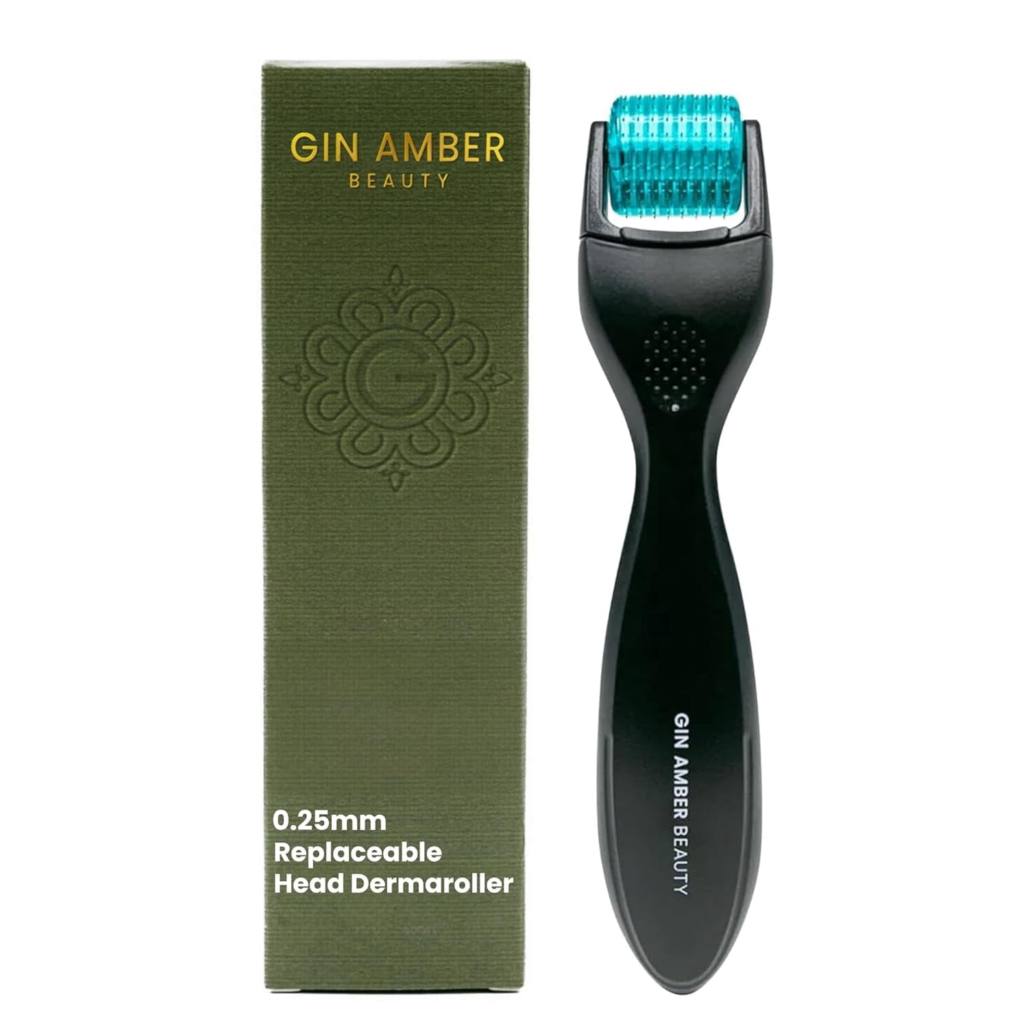 Gin Amber Beauty Facial Skin Roller Stainless Steel Skincare Tool
