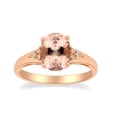 thumbnail image 1 of Gin & Grace 10KT RG Morganite and Diamond accent Ring., 1 of 5