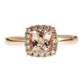 thumbnail image 1 of Gin & Grace 10KT RG Morganite and diamond accent Ring, 1 of 6