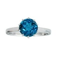 thumbnail image 1 of Gin & Grace 10KT WG Genuine London Blue Topaz accent Ring, 1 of 6