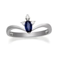 thumbnail image 1 of Gin & Grace 14KT WG Genuine Blue Sapphire and diamond accent Ring, 1 of 6