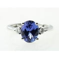 thumbnail image 1 of Gin & Grace 14KT WG Tanzanite and Diamond Accent Ring, 1 of 2
