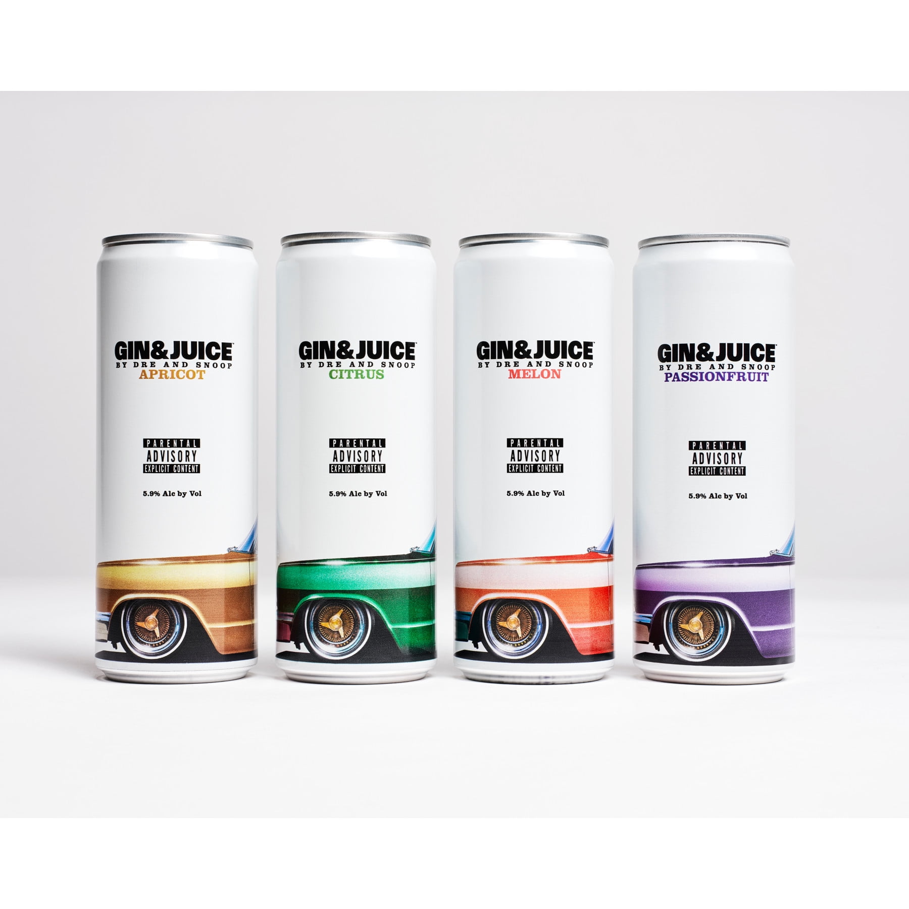 Gin & Juice by Dre and Snoop Cocktail, 8 Pack 355 ml Cans, 6% ABV