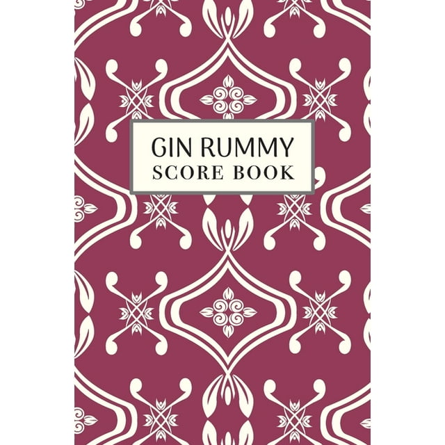 Gin Rummy Score Book 6x9, 110 pages, Keep Track of Scoring Card Games, (Paperback)