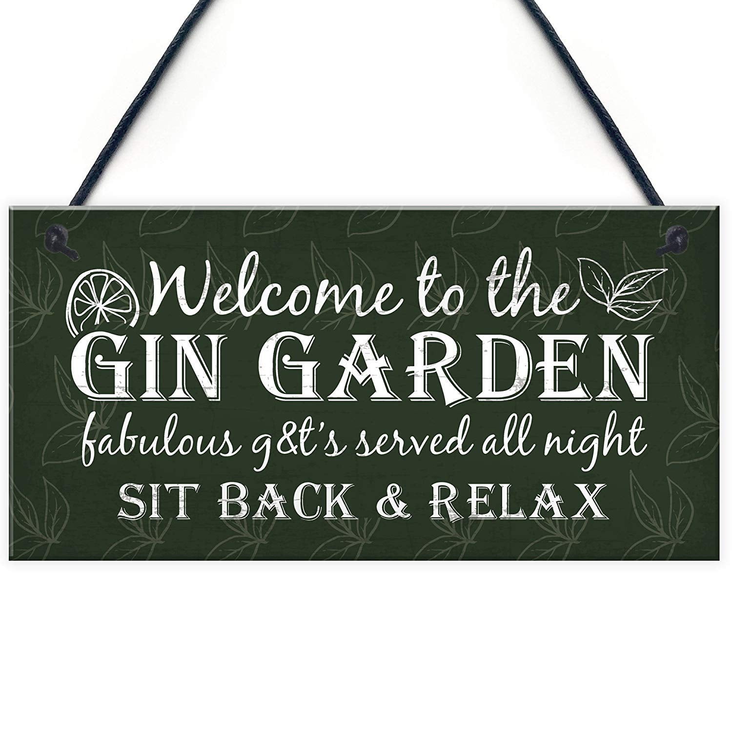 Gin Signs Garden Shed Bar Pub Plaque Gin & Tonic Funny Alcohol Sign ...