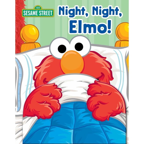 Sesame Street: Night, Night, Elmo! - a Lift-The-Flap Book, Bedtime Board Book for Babies and Toddlers, Elmo Book (Officially Licensed) (Hardcover)