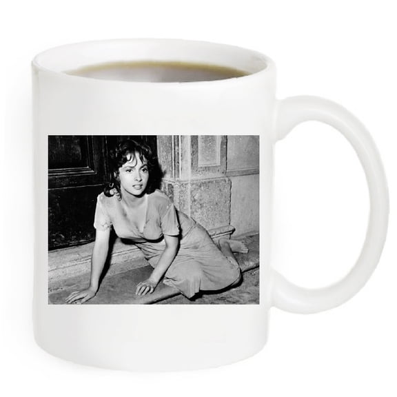Gina Lollobrigida Photo coffee mug. 11fl oz. #GLM13