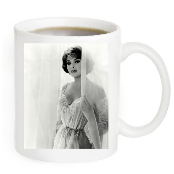 Gina Lollobrigida Photo coffee mug. 11fl oz. #GLM19