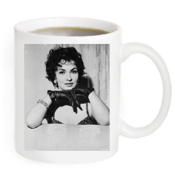 Gina Lollobrigida Photo coffee mug. 11fl oz. #GLM20