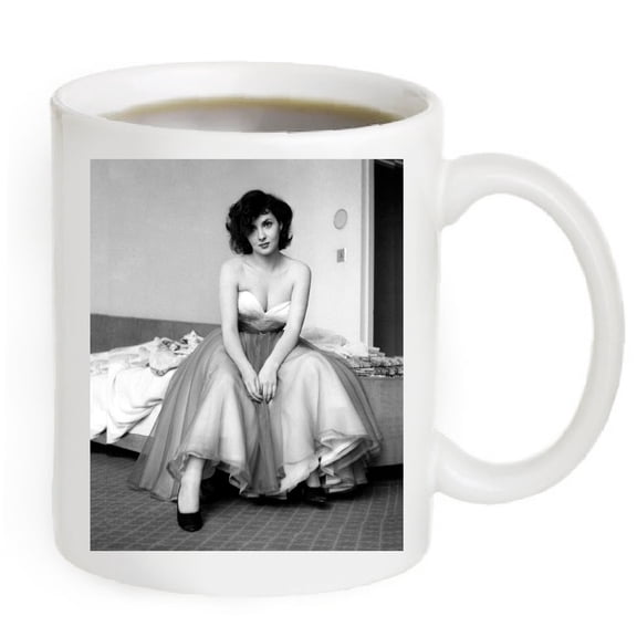 Gina Lollobrigida Photo coffee mug. 11fl oz. #GLM29