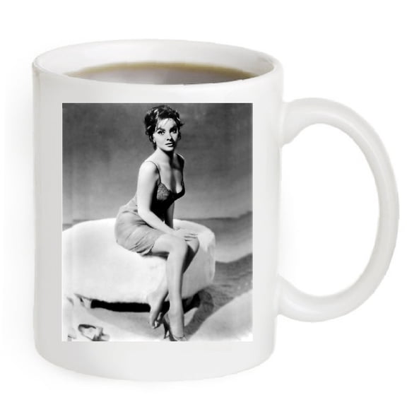 Gina Lollobrigida Photo coffee mug. 11fl oz.