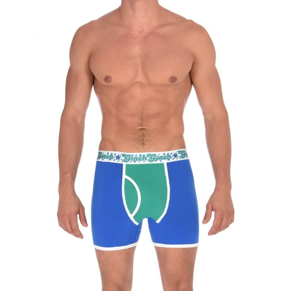 Ginch Gonch M706114-XL Mens Blue Lagoon Boxer Brief, Multi Color - Extra Large