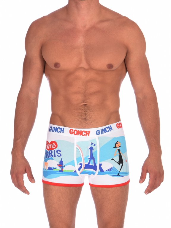 Mens Trunk In I Love Paris