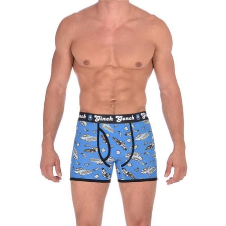 Ginch Gonch M709114-XL Mens Police Boxer Brief, Multi Color - Extra Large