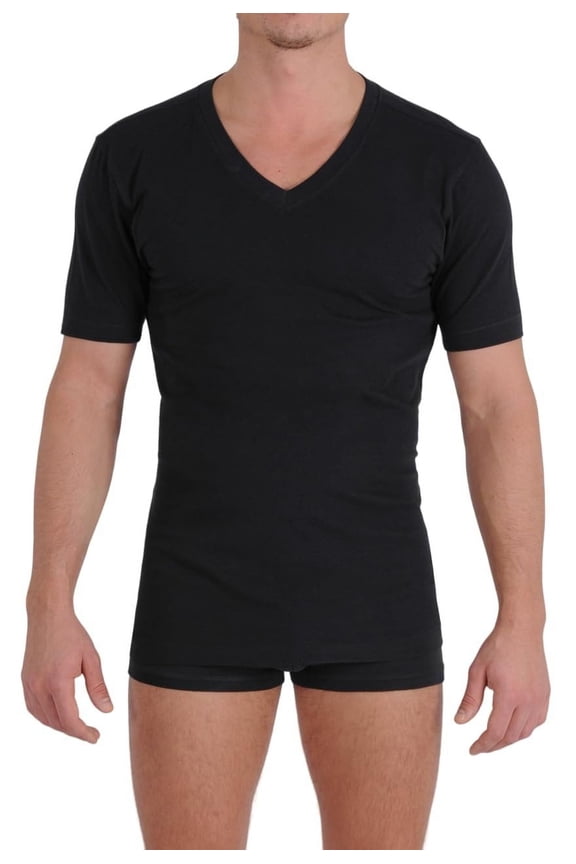 Signature Series V-Neck T-Shirt Black Large