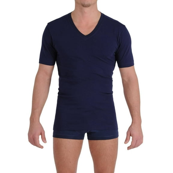 Ginch Gonch Signature Series V-Neck T-Shirt Navy Large